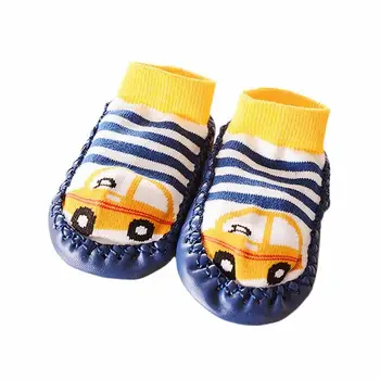 

Neonatal indoor socks Cartoon socks with thick cotton rubber sole for infants in winter Summer floor stockings QZ