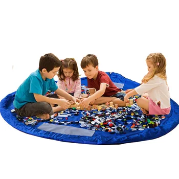 

Kids Children Baby Play Mat Rug Carpet Storage Bag Box Organizer Basket Bath Toy Large Capacity Blanket Boxs Toys Store Decor
