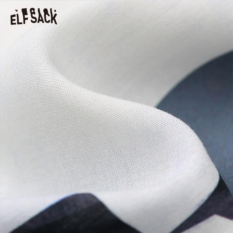 Женский комплект из 2 предметов ELFSACK винтажная блузка с принтом и брюки до