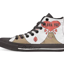 Lava Love Повседневная Высокая холщовая обувь кеды для дропшиппинг