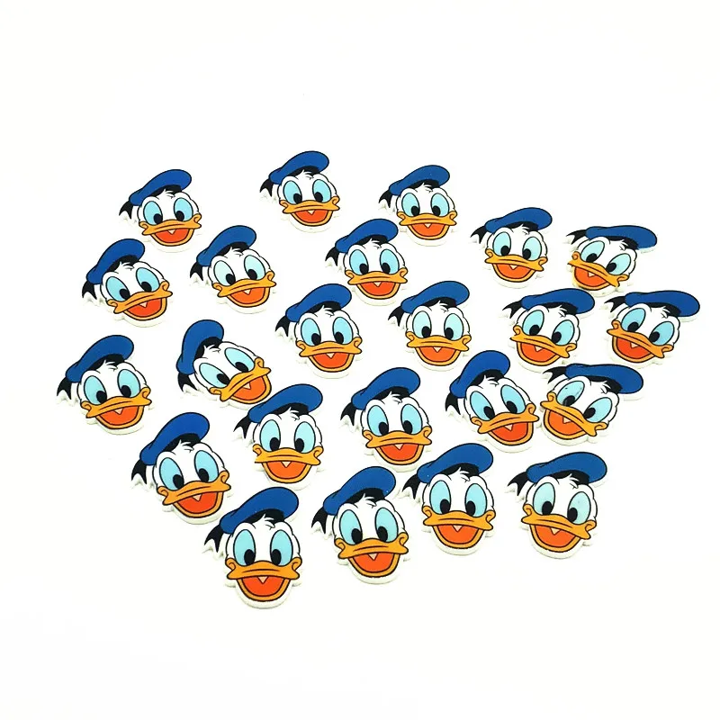 20pcs/Lot Cute Cartoon Daisy Donald Duck Cabochons Flat Back Resin For DIY Phone Case Decoration Charms Free Shipping Kids Gift