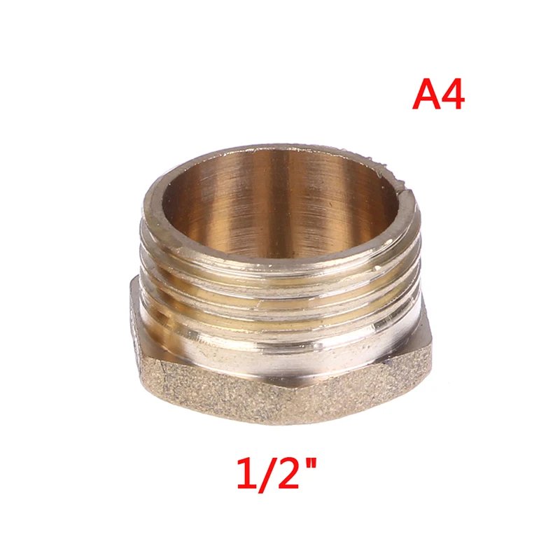 1 шт. латунный 1/8 &quot1/4&quot 3/8 &quot1/2&quot внешний шестигранник Резьбовая розетка|Фитинги
