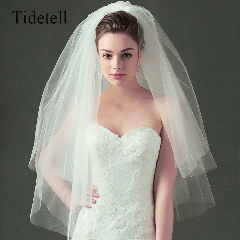 Tidetell Tidetell Bride Veils White Tulle Multi Layer High Quality