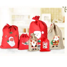 Тканевый мешок веревка сумка для рисования сумка брезентовый мешок на ночь Рождественский мешок вино пакет риса Хлопковая Сумка на заказ логотип digistal напечатаны