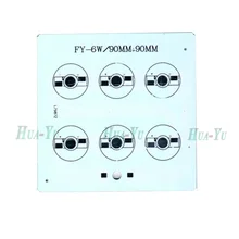 10 шт. 6 Вт 9 Вт 18 Вт 27 Вт 90x90 мм алюминиевая пластина для светодиодных чипов 1 Вт 3 Вт, светодиодная теплоотвод для прожектора, потолочного светильника, прожектора и т. д