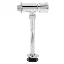 1 предмет Ванная комната промывки Туалет сливной клапан прочный сплав цинка сливной клапан офисные отель Туалет Рука Нажатие промывки инструмент