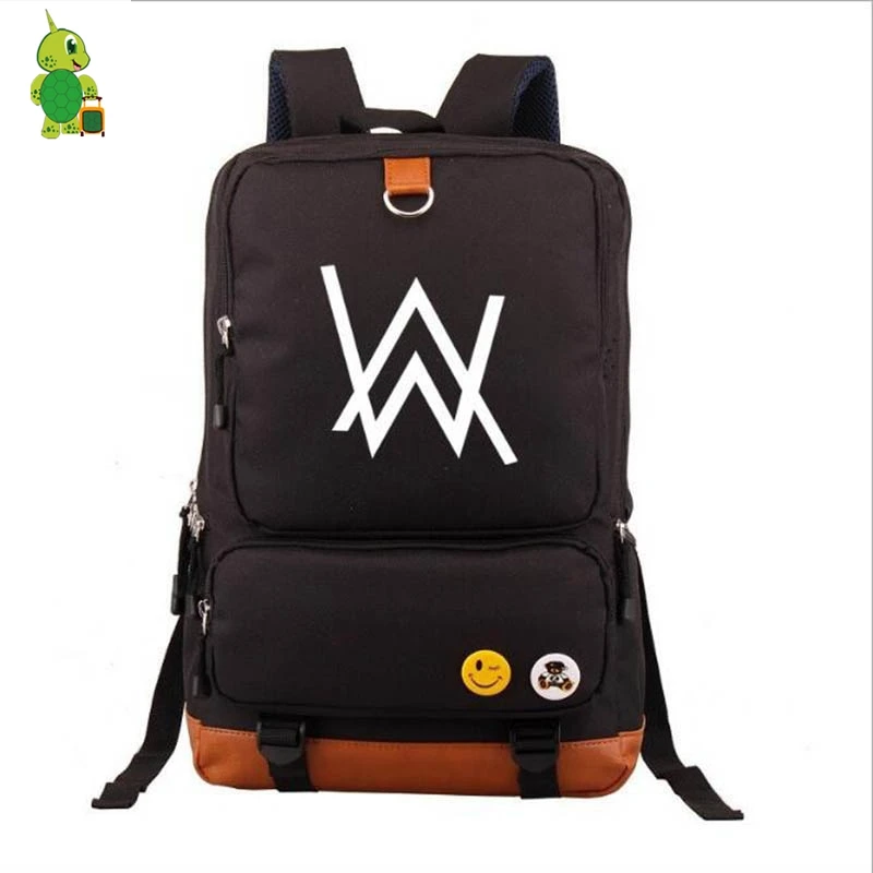 

Alan Walker Backpack Famous DJ Large Capacity Canvas School Bags for Teenagers Women Men Mochila Fashion Travel Rucksack