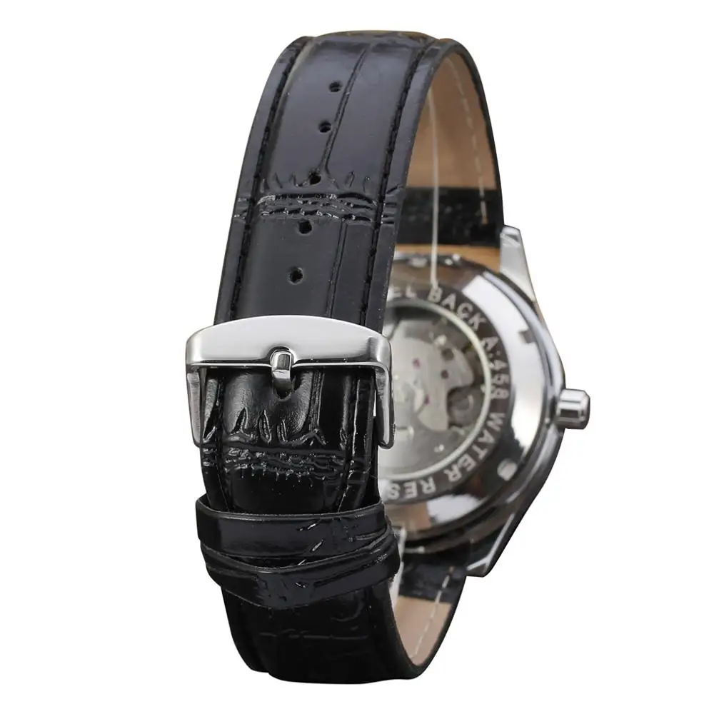 WINNER WATCH стильные и трендовые простые арабские цифровые часы с циферблатом, мужские часы с низкой клавишей, механические часы, две модели на выбор