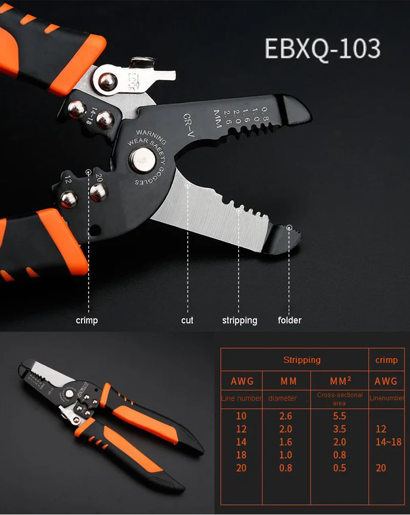 Прямая поставка, инструмент для зачистки проводов, щипцы, высокое качество, автоматические многофункциональные обжимные плоскогубцы, инструменты, запас в России, США