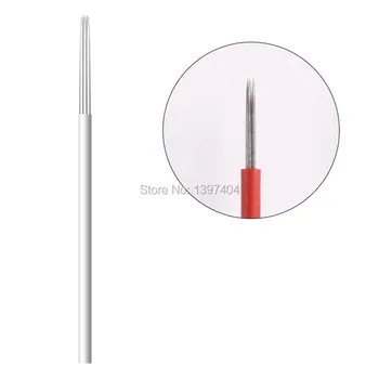 

1000pcs/lot Permanent Makeup Eyebrow Tattoo 3 Round Needles Microblading Needle 3D Eyebrow Embroidery 3 point Fog Manual Needle