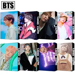 30 шт./компл. KPOP BTS Bangtan мальчики Ким Тхэ Хён V 9 дизайн фото карта ПВХ карты самодельные ломо карты Фотокарта