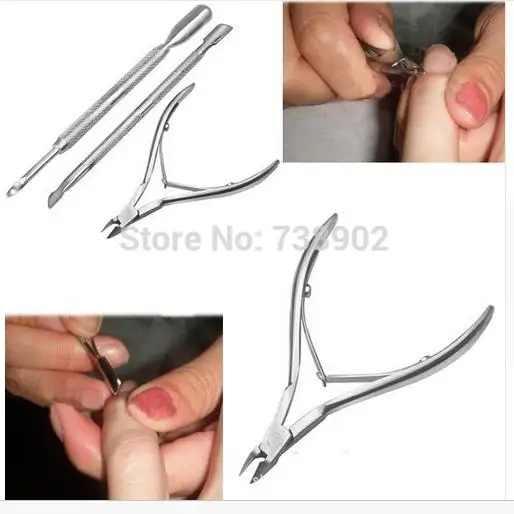 2019 New brand Cuticle Pusher trimmer Nail Art Spoon Remover Manicure Tool Pedicure Cutter Cut Remove Dead skin | - Цена: 244,36 руб.