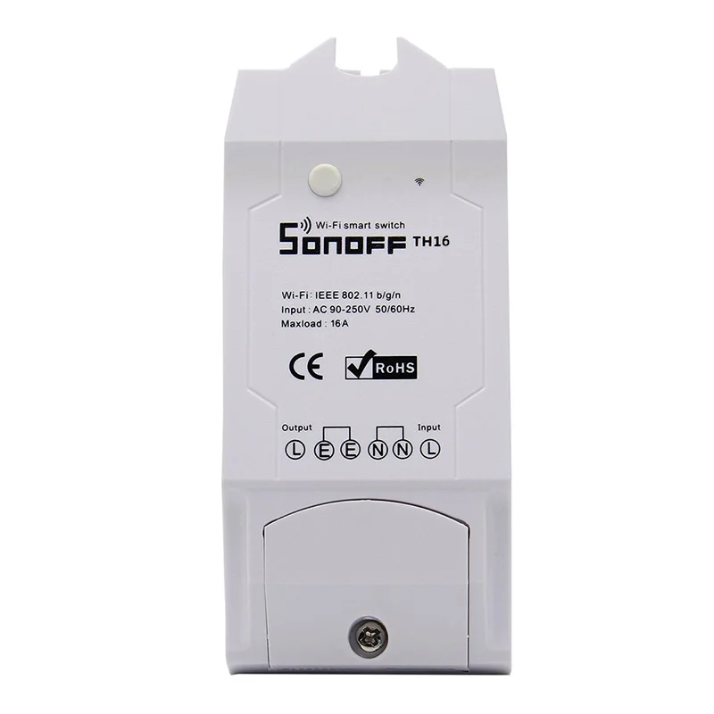 Sonoff TH16/TH10 умный переключатель Wi-Fi монитор температуры и влажности умный переключатель комплект домашней автоматизации работает с Alexa Google Home