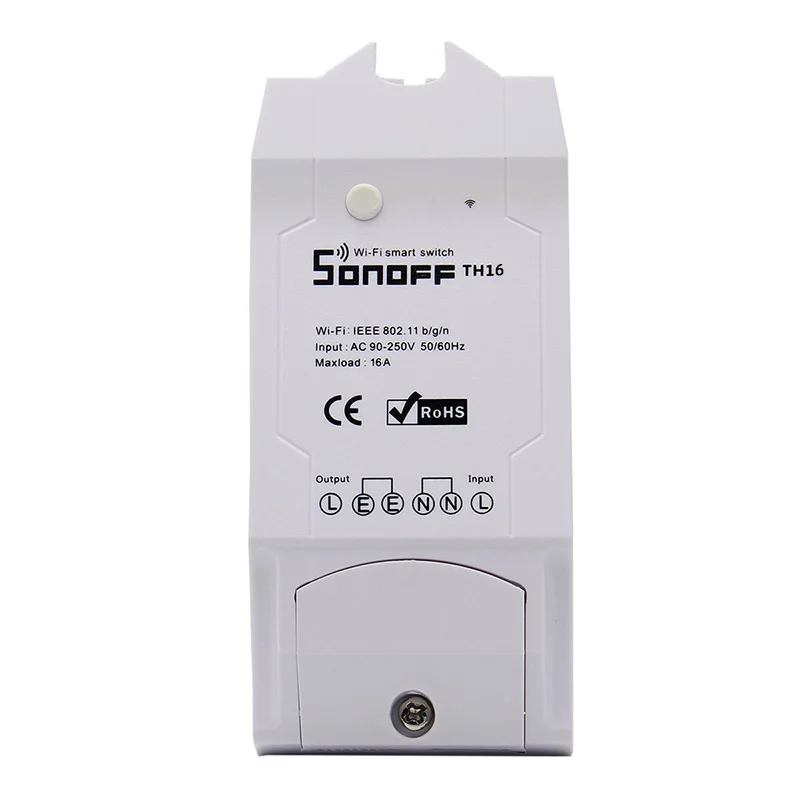 Умный Wi Fi переключатель Sonoff TH16/TH10 с монитором температуры и влажности|Модули для
