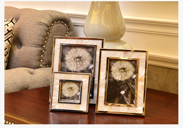 Moda Natural Seashell Photo Frames, Hand-Made Home