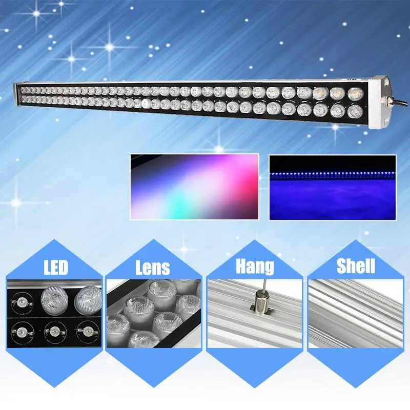 4 x New Full Spectrum Hanging LED Aquarium Light Bar 2 Channels +Remote
