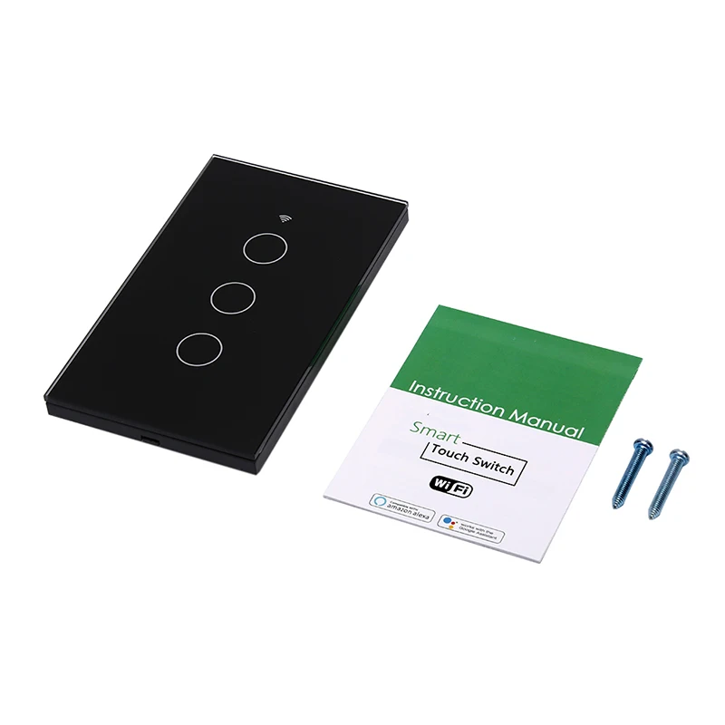 

HOT 1Set WIFI Smart Wall Light Touch Panel Switch App Timing Socket For Alexa Google Home Accessories
