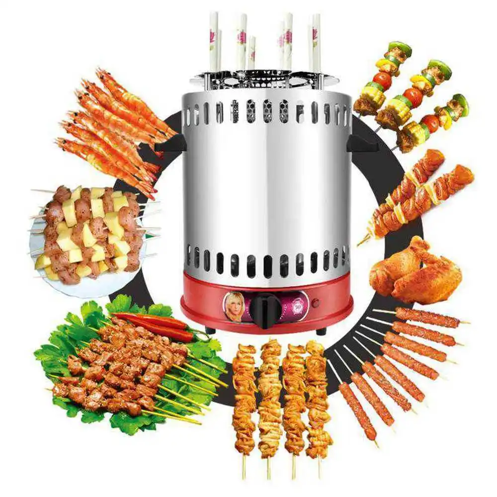 2019 Grelha Vertical Electric Bbq Kebab Grill Machine Automatic