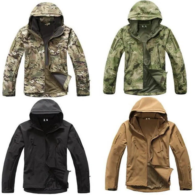  2018 High quality Lurker Shark skin Soft Shell TAD V 5.0 Military Tactical Jackets Men Waterproof W