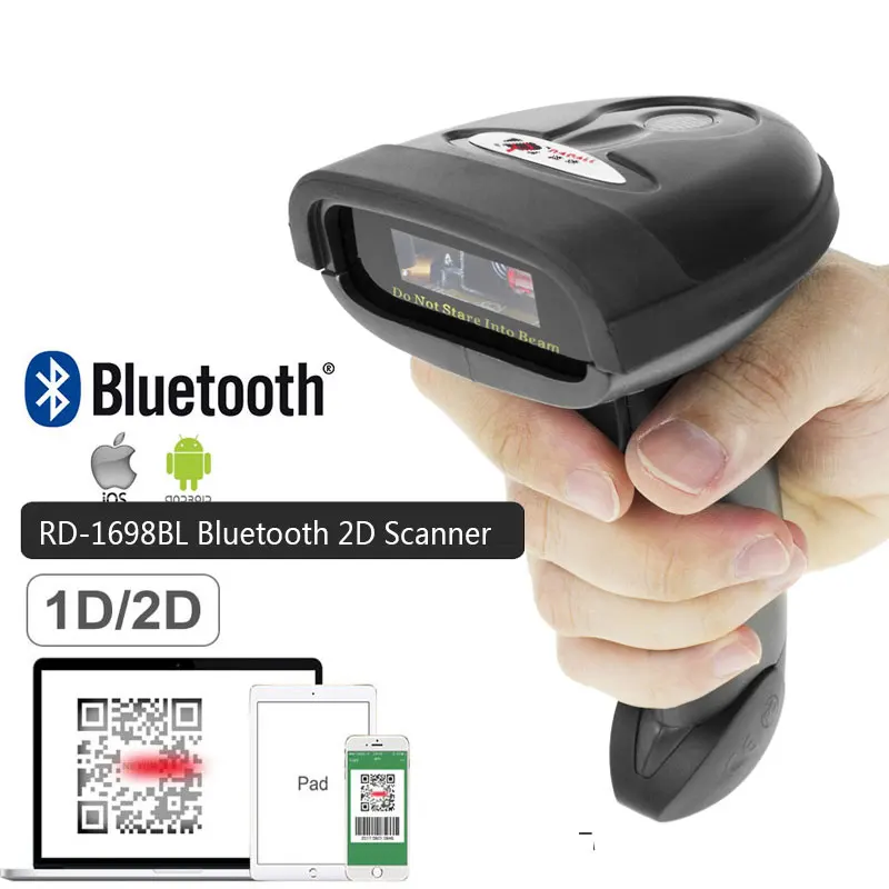 RD-1228BL Bluetooth QR 2D Barcode Scanner for Mobile Payment Computer Screen Support Mac IOS X, Android RD-1228BL Bluetooth QR 2D Barcode Scanner for Mobile Payment Computer Screen Support Mac IOS X, Android