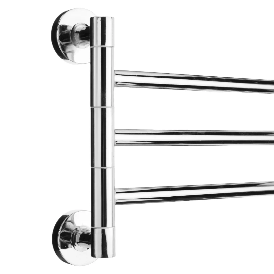 1Pcs Bathroom Towel Holder Stainless Steel Swivel 2/3/4 Swing Arm Bar Rails Rack Wall Mounted Hanger