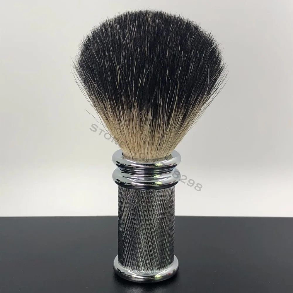CSB металлическая для бритья кисточки Черный барсук волос узел 20 мм Парикмахерская иструмент для парикмахерской бритья влажный инструмент