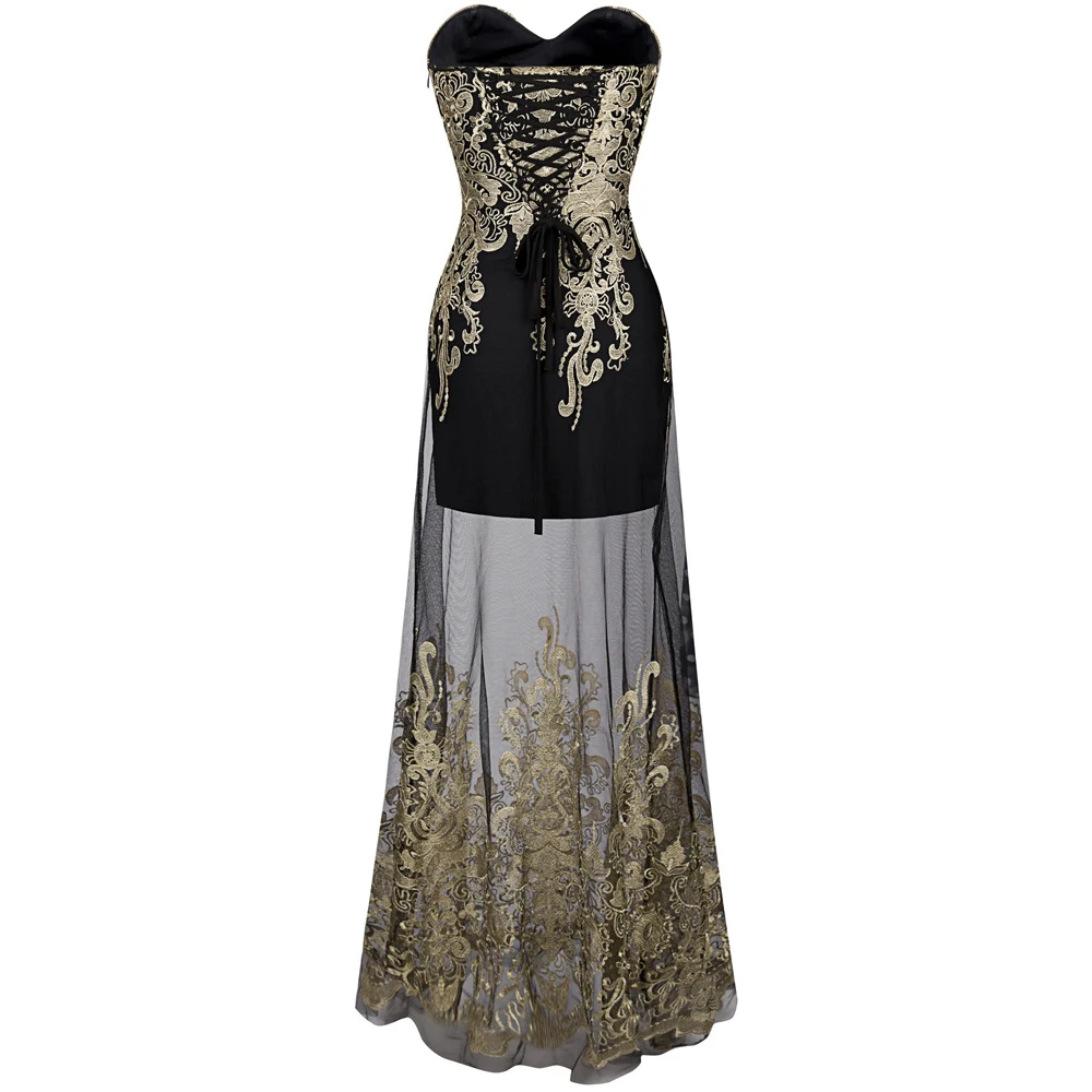 1920s strapless dress