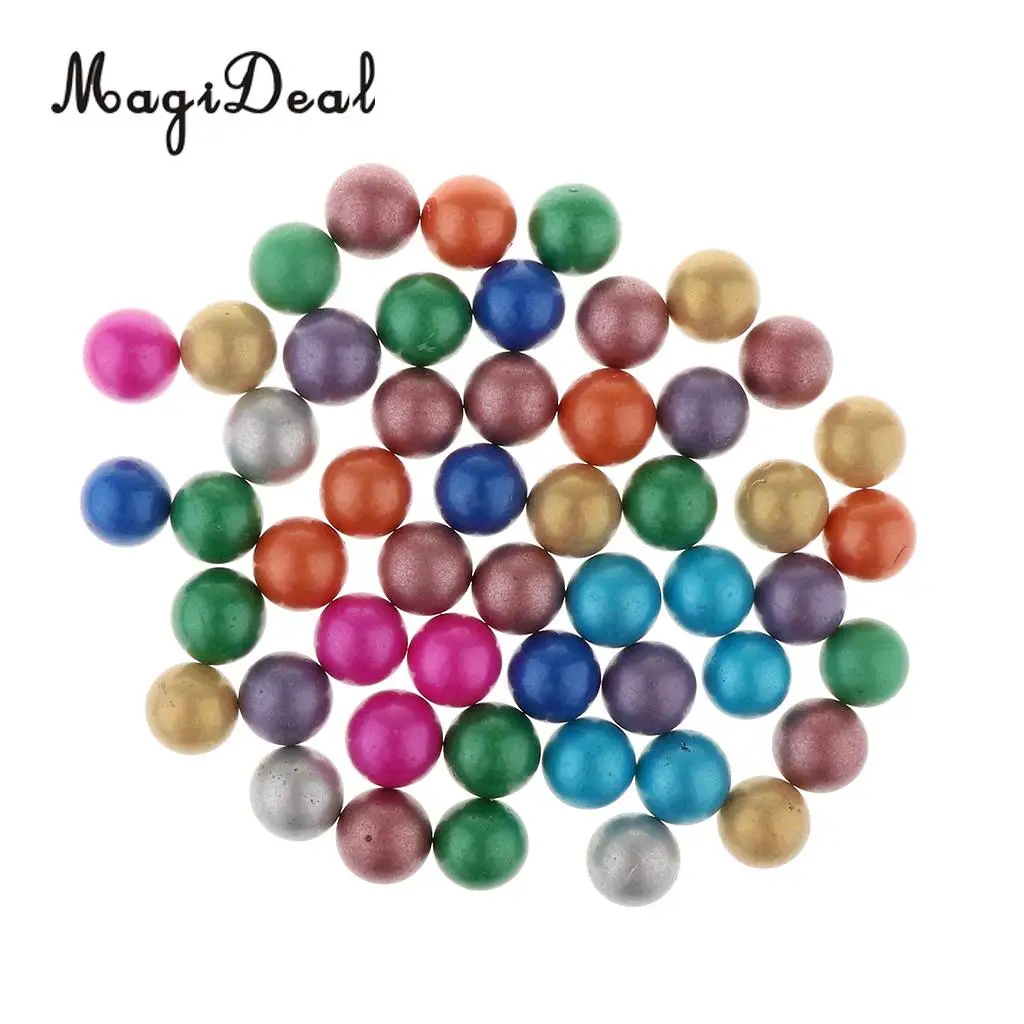 90 Pieces of 16mm Colored Glass Marbles, Kids Traditional Ball Game Toy Vase & Fish Tank Decoration #B