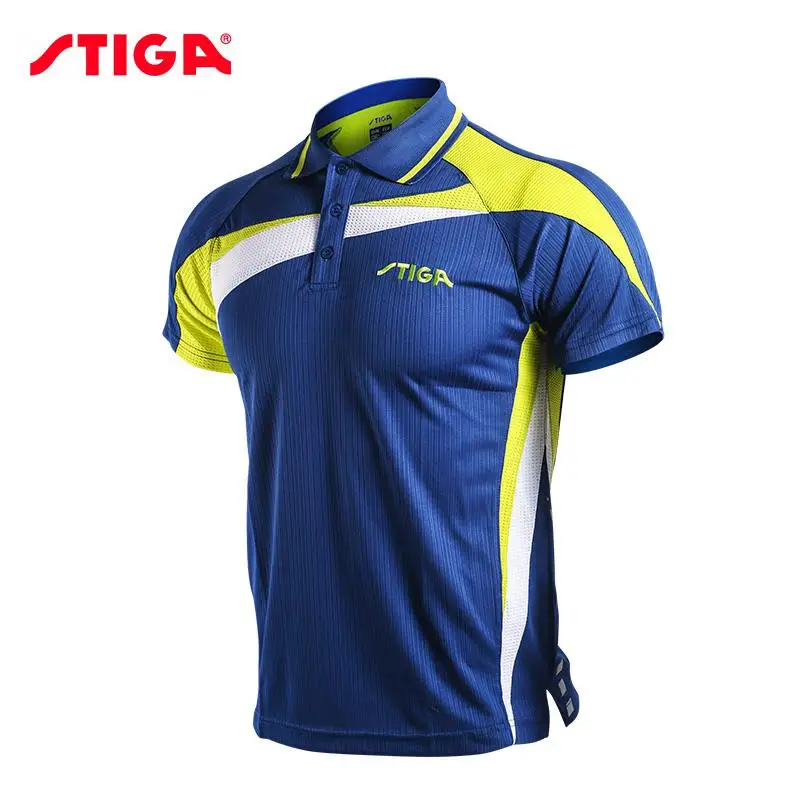 Оригинальная одежда Stiga для настольного тенниса, спортивная одежда, быстросохнущая Мужская футболка с короткими рукавами для пинг-понга, спортивные майки для бадминтона - Цвет: CA85121