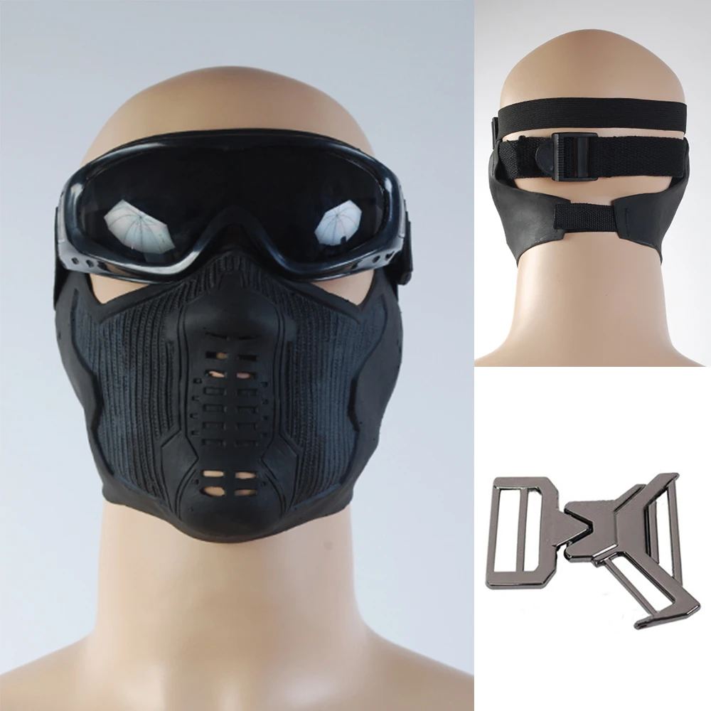 ウィンターソルジャーバッキーボールマスクベルト金属ボタンコスプレアクセサリーパーティー小道具 Costume Accessories Aliexpress