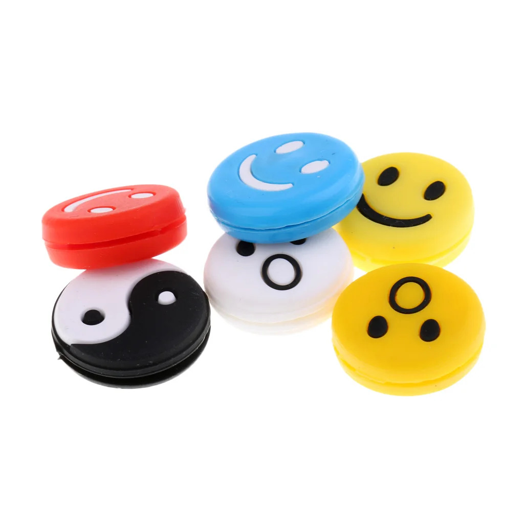 12 Pieces Tennis Racquet Vibration Dampener Shock Absorber Damper Mix Color Racquet Dampener Tennis Accessories