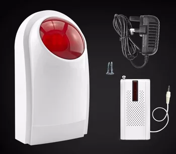 

Kerui Wireless Alarm Outdoor Waterproof Flash Siren Sound Strobe Flash Alarm Siren For Wifi GSM PSTN Home Security Alarm System