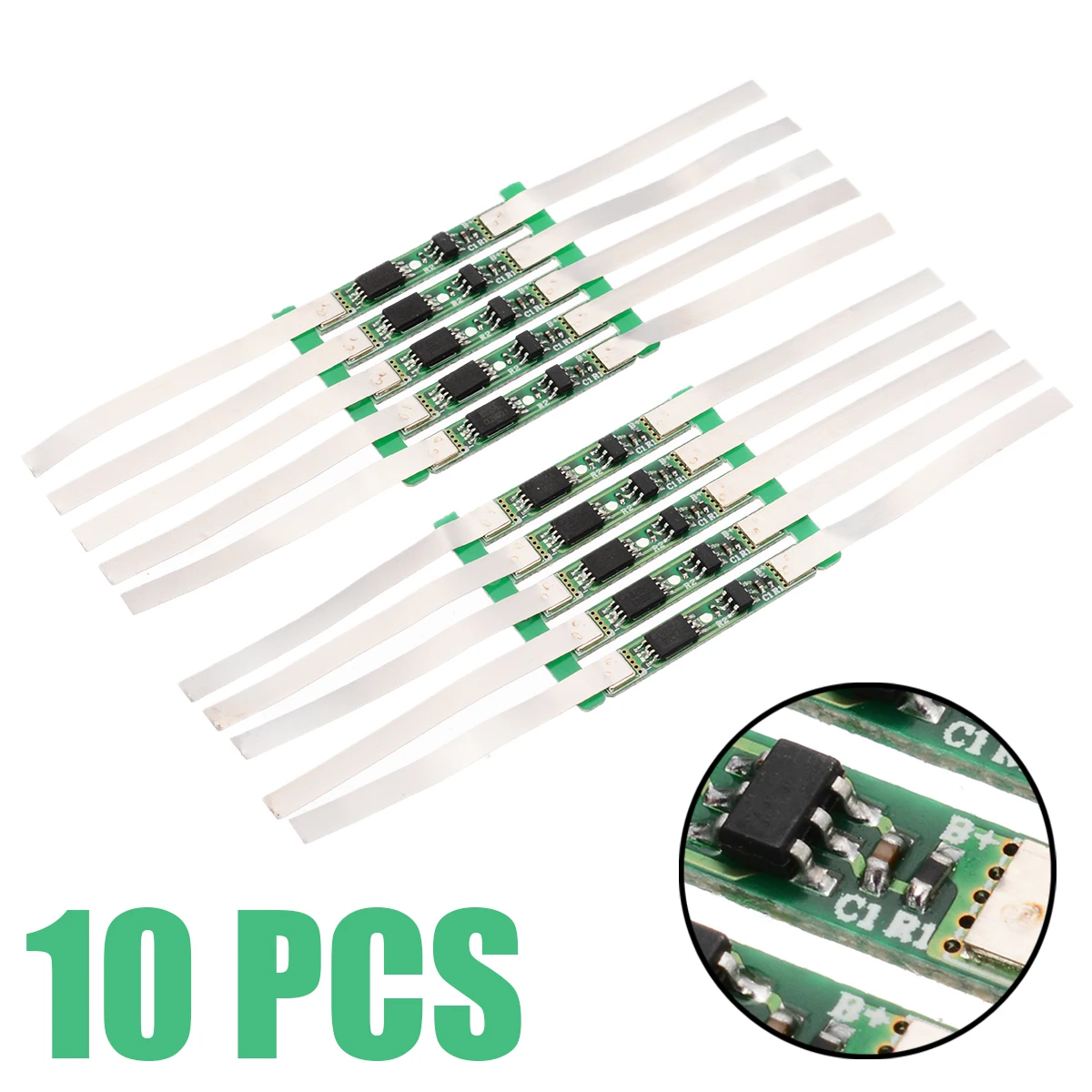 10 Piece Protection Board 3A 1S BMS for 1S 3.7V 18650 Li-ion lithium Batteries Cell Electrical Equipment
