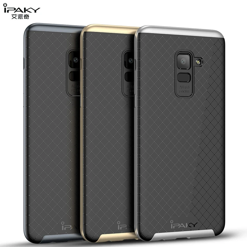 Чехол iPAKY для Samsung Galaxy A8 Plus 2018 A730F Жесткий ПК и Мягкий ТПУ силиконовый гибридный