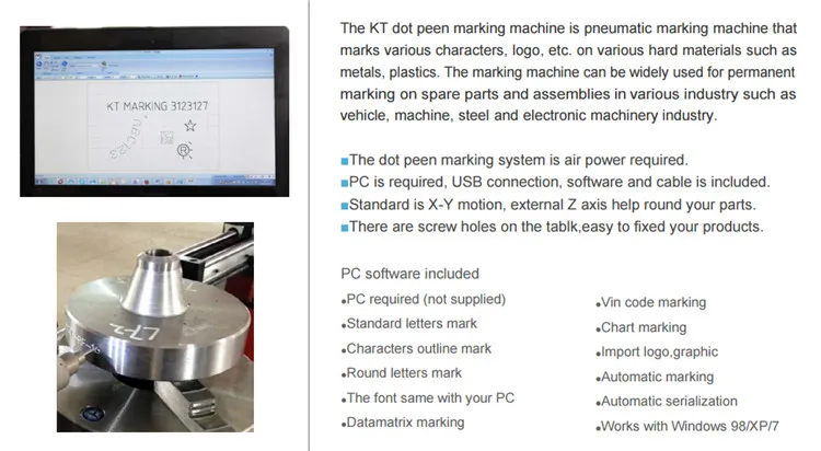Industrial Digital Metalized Labels Auto Parts Dot Peen Marking Machine (10)