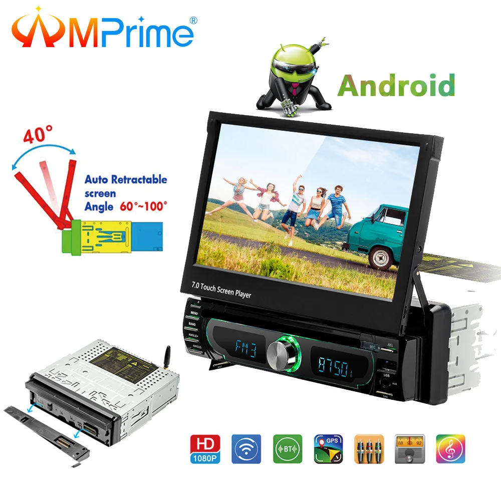AMPrime font b Car b font Android font b Radio b font Stereo 1 din 7