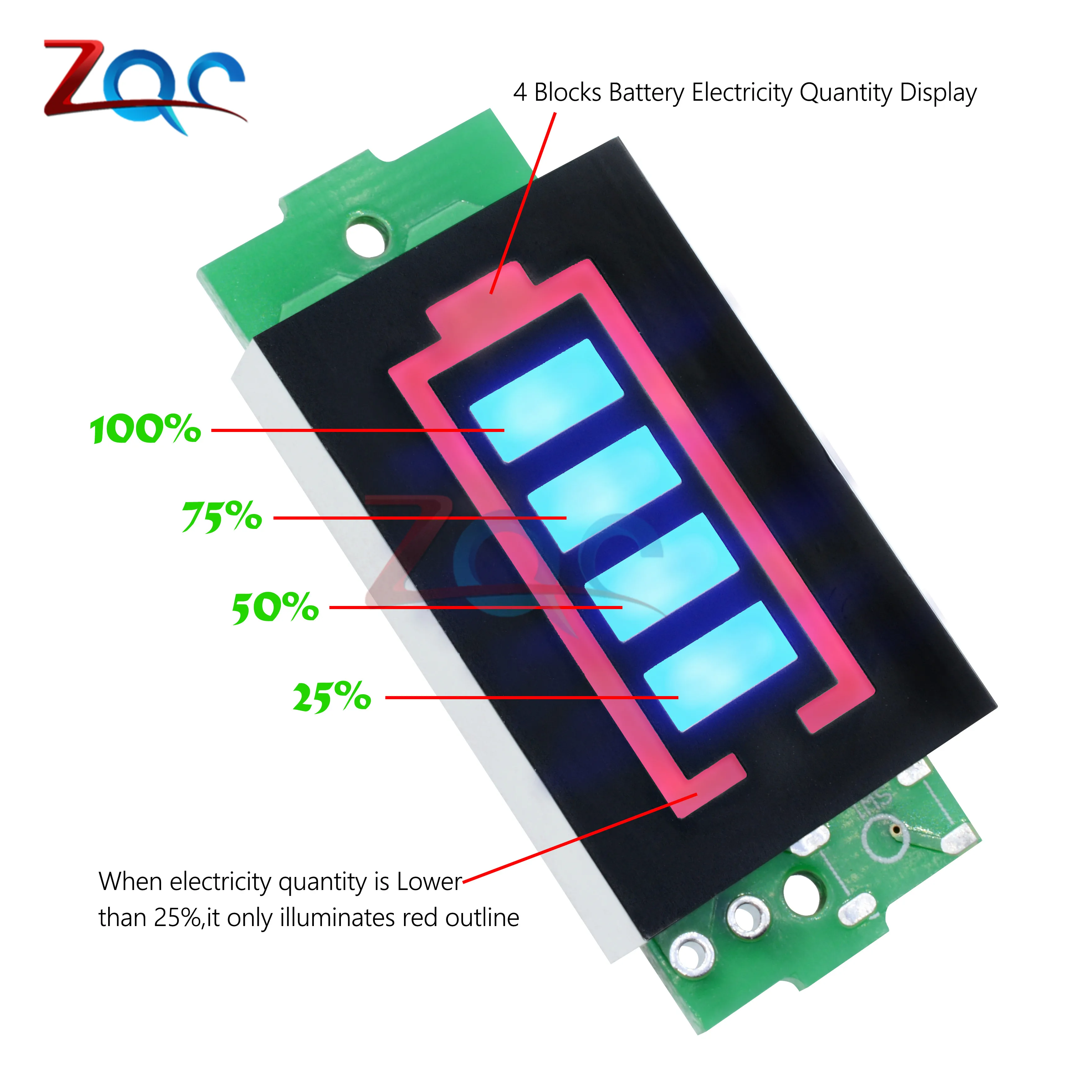 1S 2S 3S 4S 6S 7S Series Lithium Battery Capacity Indicator Display Module Electric Vehicle Battery Power Tester Li-po Li-ion