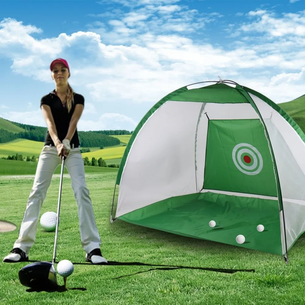 New Portable Golf Training Net Indoor Foldable 2M Golf Hitting Cage