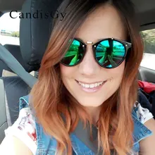 Vintage gafas de Sol Redondas Mujeres Gafas de Diseño de Moda Retro Mujer Gafas de Sol de Marca UV400 Gradient Puntos Dom Mujeres 2016 Nuevo
