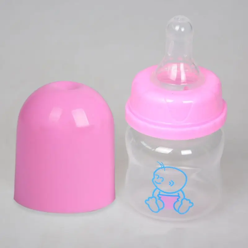 Jual 2 Warna Botol Bayi Bayi Bayi Cangkir Anak anak Belajar Makan Botol Minum Anak anak PP Jerami Jus Botol Air 60 Ml