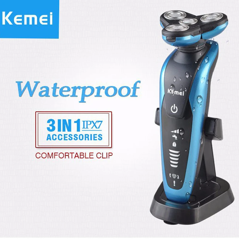 

3 in 1 Electric Razor 4D Floating Electric Shaver Rechargeable Shaving Machine Men Personal Care Kit Waterproof Beard Trimmer 40