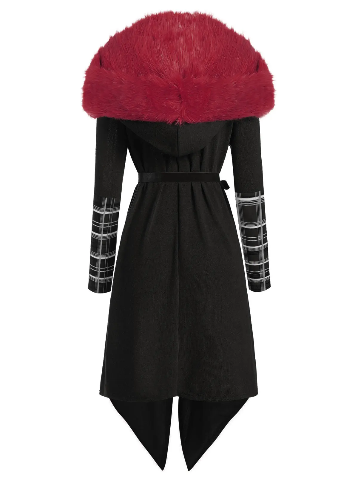 Wipalo размера плюс Асимметричное пальто с капюшоном из искусственного меха Новое модное женское пальто теплая парка с меховой подкладкой длинная куртка 5XL