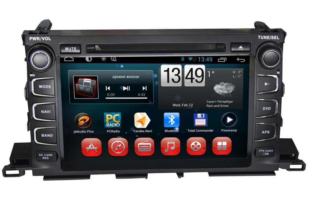 TOYOTA HIGHLANDER car dvd