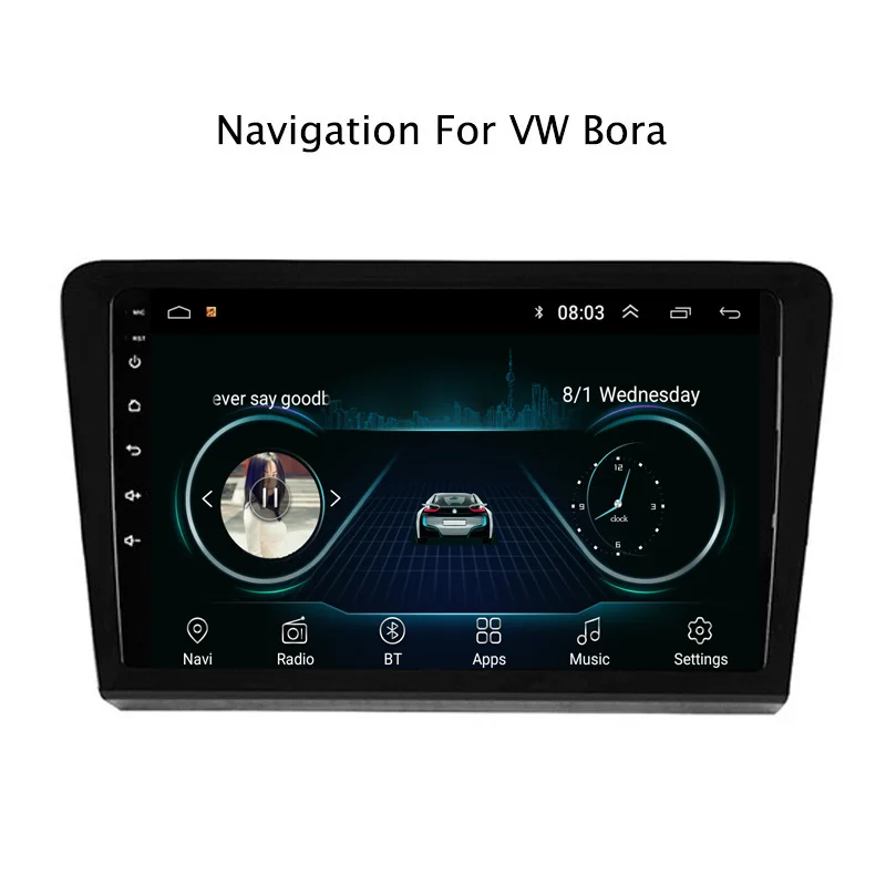 Excellent 9" 2.5D IPS Android 8.1 Car DVD GPS Player For VW Bora 2013-2015 Car Radio Stereo Head Unit with Navigation 1