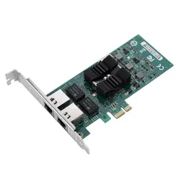 Для Intel 82576-T2 Gigabit Pci-E двухпортовый сетевой адаптер для настольных ПК 1000 Мбит/с сервер Nic Led