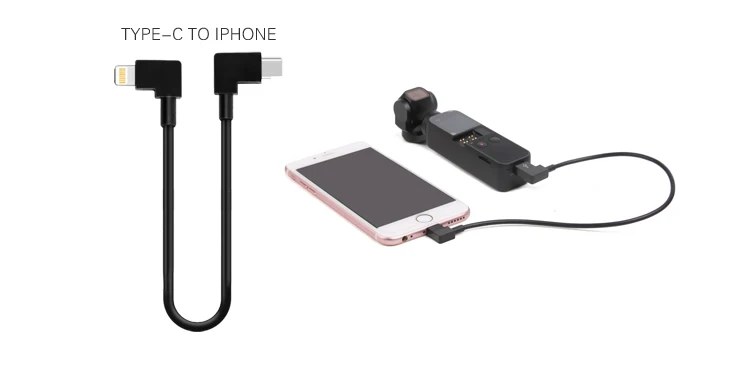 _04Date Cable for OSMO POCKET Accessories Data Cable TYPE-C to Android IOS TPE-C Cable Conversion Line for DJI OSMO Pocket Gimbal-14