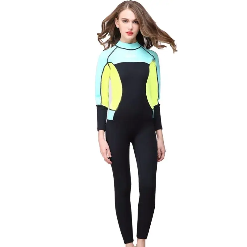 Women Girl Spearfishing Wetsuit 3mm Neoprene One Piece Swimsuit Diving