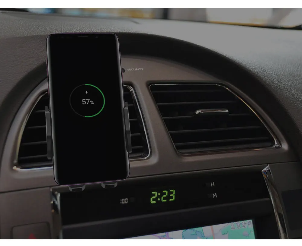 Ascromy Auto Qi Wireless Car Charger Mount Air Vent Automatic Sensor Phone Holder Charging For Samsung Galaxy S9 iPhone X 8 Plus (4)