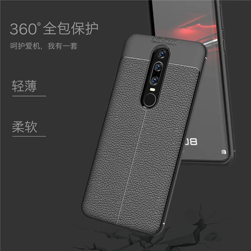 

BONVAN Litchi Pattern Phone Case Shockproof Leather Soft TPU Rubber For Huawei Mate RS 20X Mate 9 10 20 Pro Lite Case