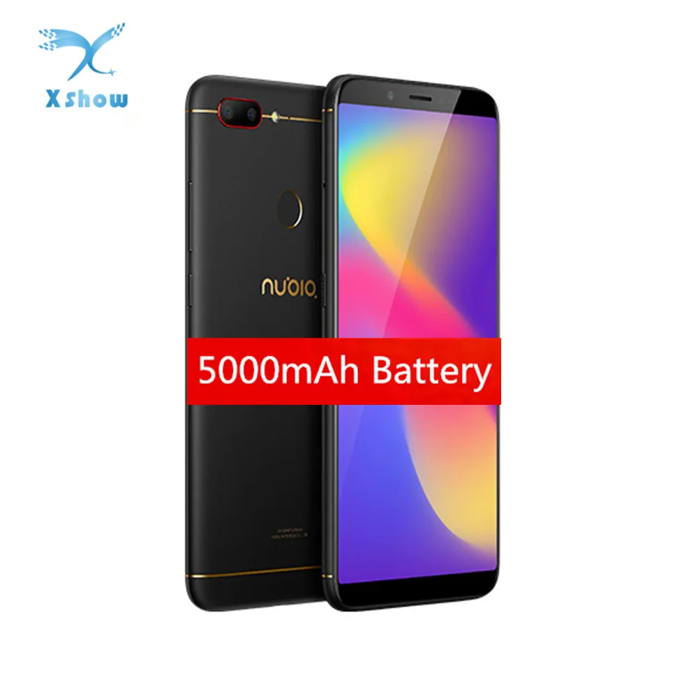 

New Nubia N3 Cellphone 4G 64G 6.01 inch 5000mAh Snapdragon 450 Front 16.0MP Dual Rear Camera 16MP+5MP Fingerprint ID MobilePhone
